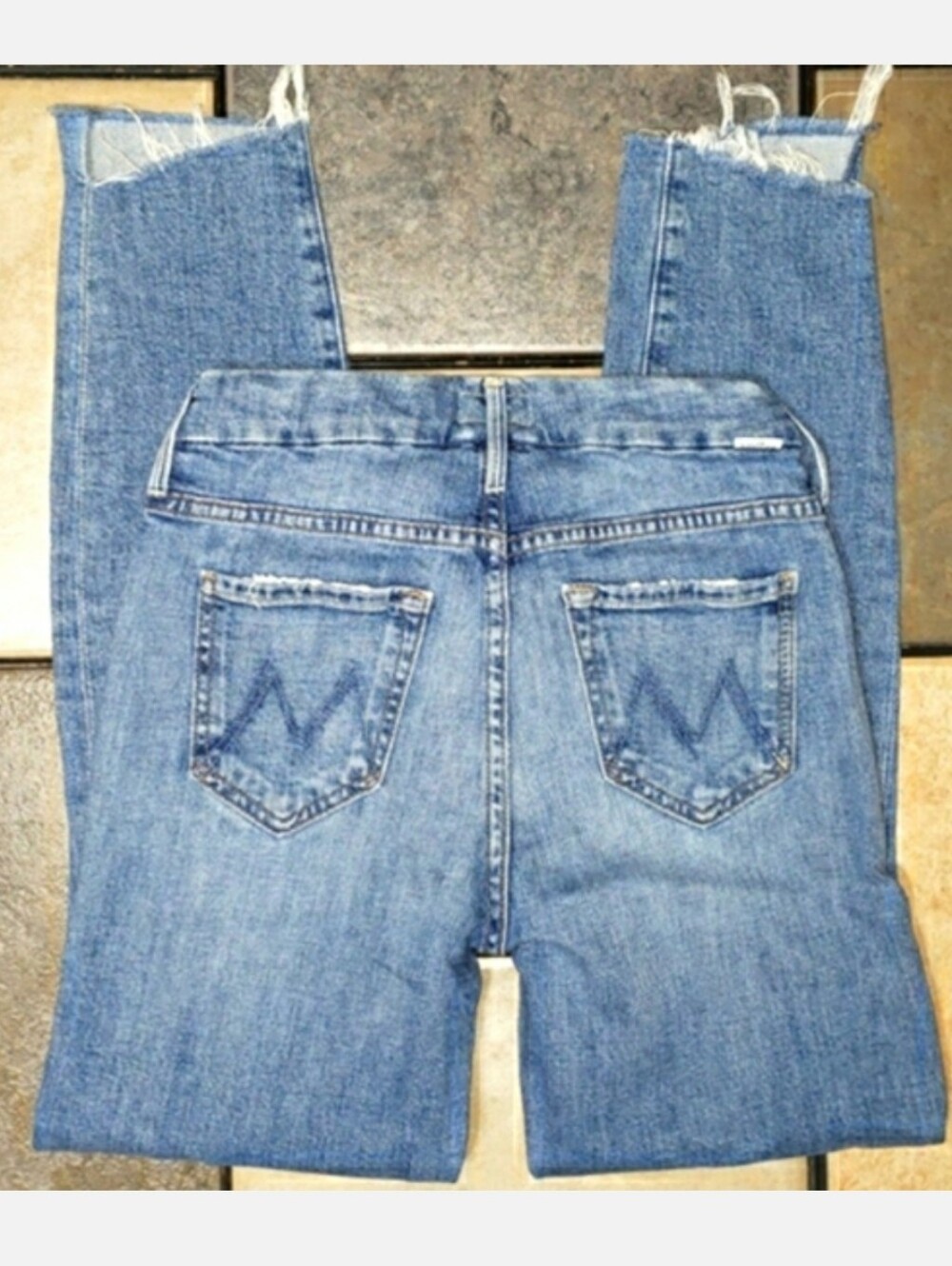 Mother The Looker Ankle Step Fray Jeans In Exposed Secret Sister - Picture 7 of 11